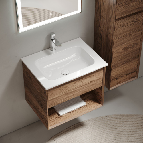 Тумба под раковину Sancos Marmi 1.0 MR1.060ECH 60х40 подвесная цвет коричневый - фото 5